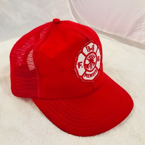 Reynold's Fire Fighter Member Adjustable L-XL Red Ball Cap - Picture 5 of 14